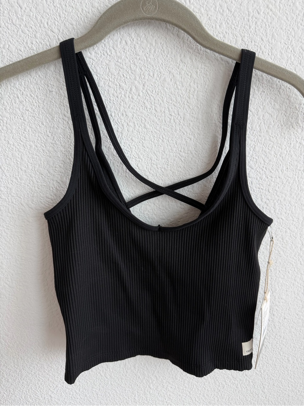NWT Vuori Ribbed Cropped Tank XS